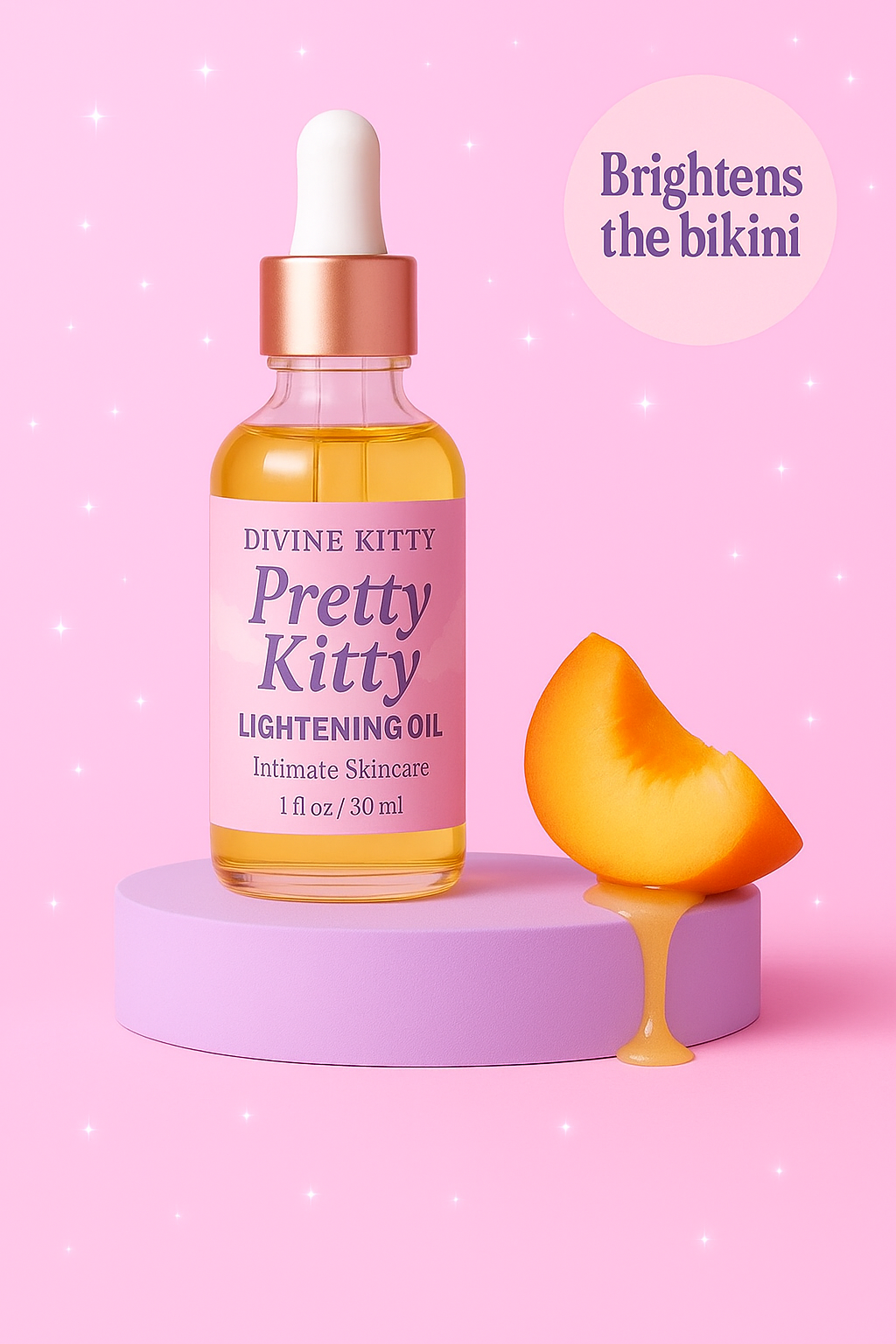 Divine Kitty™ – Juicy Papaya Brightening Oil (Targets Dark Spots & Uneven Tone)